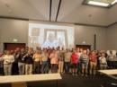 Members of the Software Defined Radio Academy celebrate their awards at Ham Radio in Germany" [Photo courtesy of SRDA]